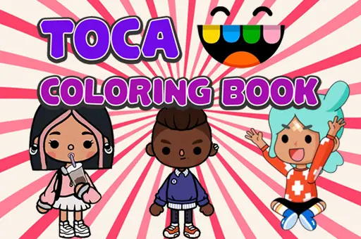 Toca Life Coloring Book